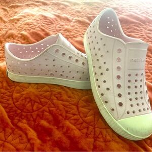 Native Pink Perforated Slip-On Shoes Sz J2